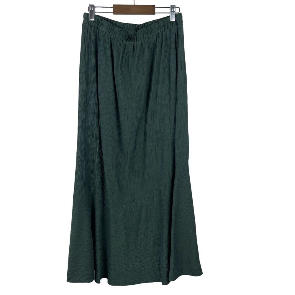 Vintage‎ Willi of California Midi Skirt Womens M Green Fairy Grunge Festival